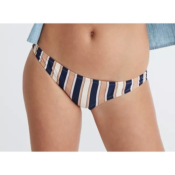 NWT MADEWELL Bikini Bottoms in Academy Stripe - Picture 1 of 1